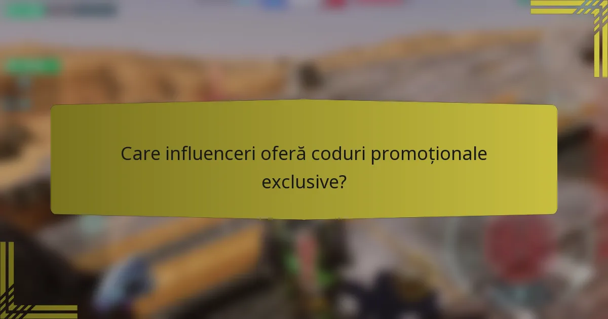 Care influenceri oferă coduri promoționale exclusive?